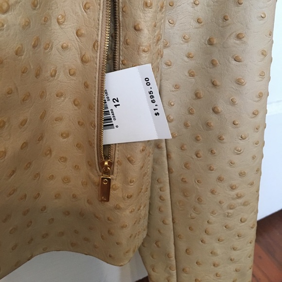 Ralph Lauren ostrich leather jacket