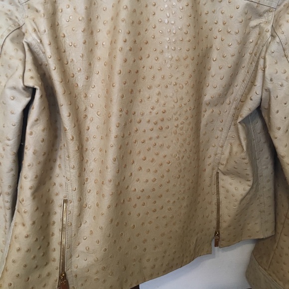 Ralph Lauren ostrich leather jacket