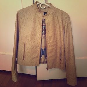 Ralph Lauren ostrich leather jacket