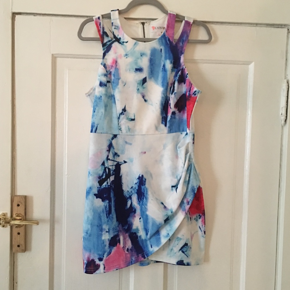 Water-dye pattern dress NWOT