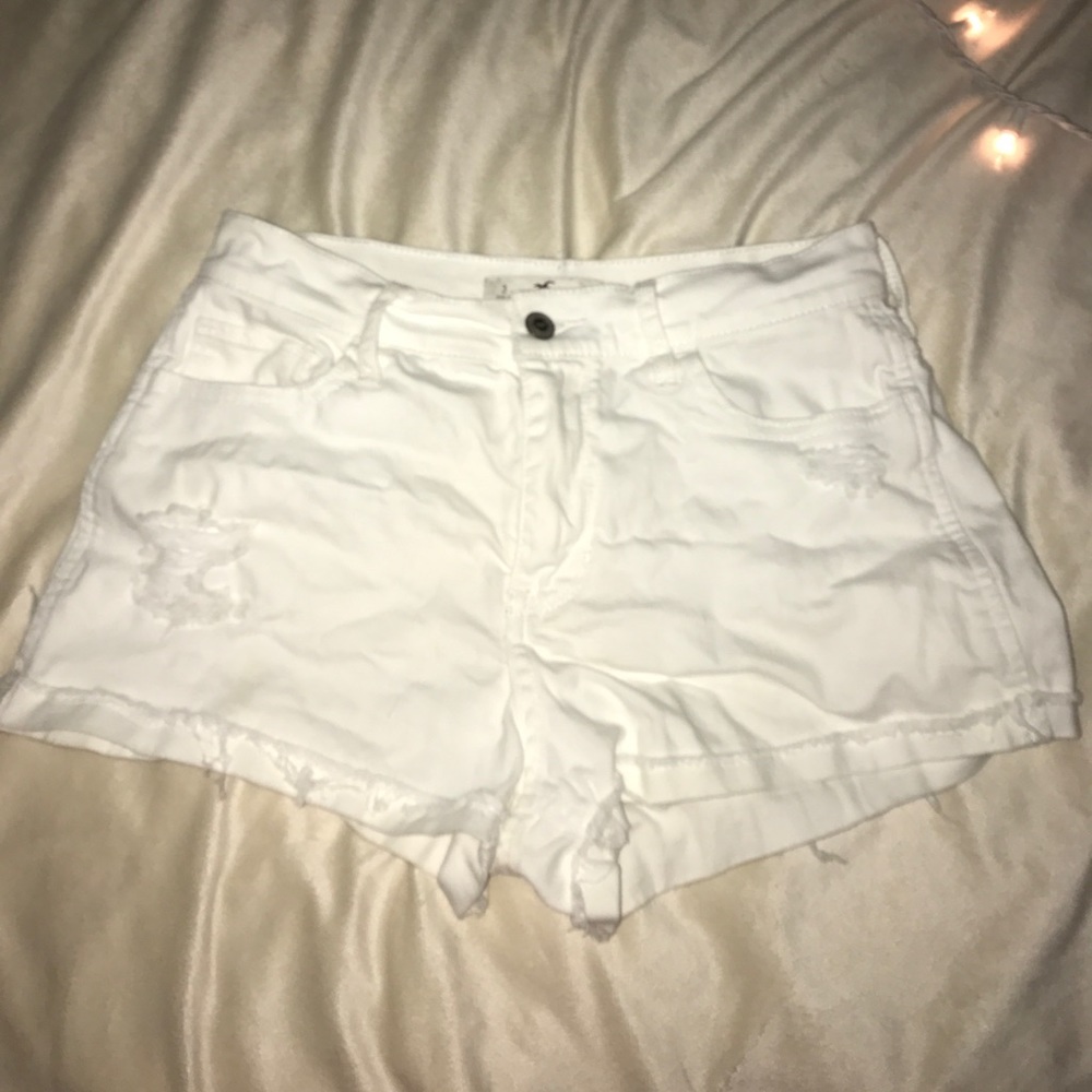 High waited jean shorts