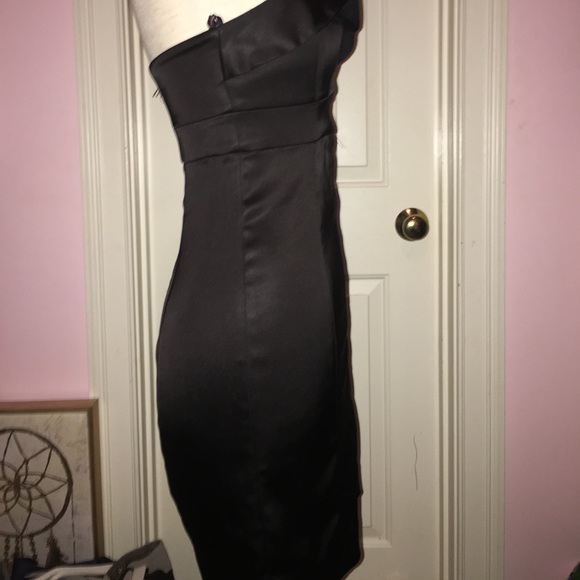 Betsey Johnson black silk strapless dress - Picture 3 of 6