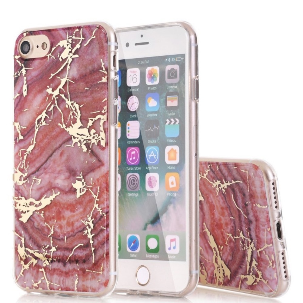 Rose Gold Marble IPhone 7 Plus Case