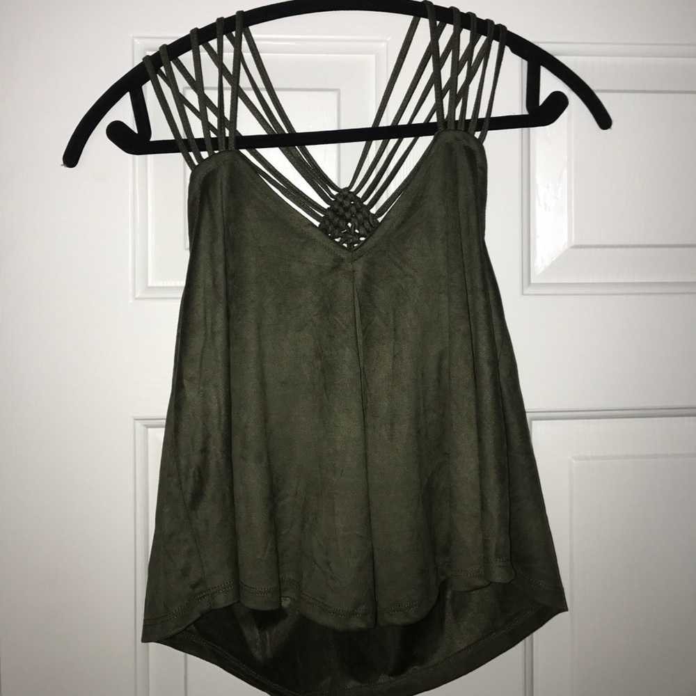 Velvet green tank top