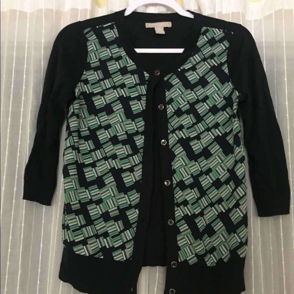 Button-up polyester cardigan