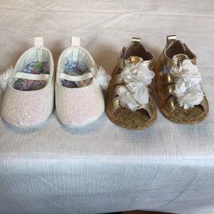 Two of the most precious little baby girl shoes!!