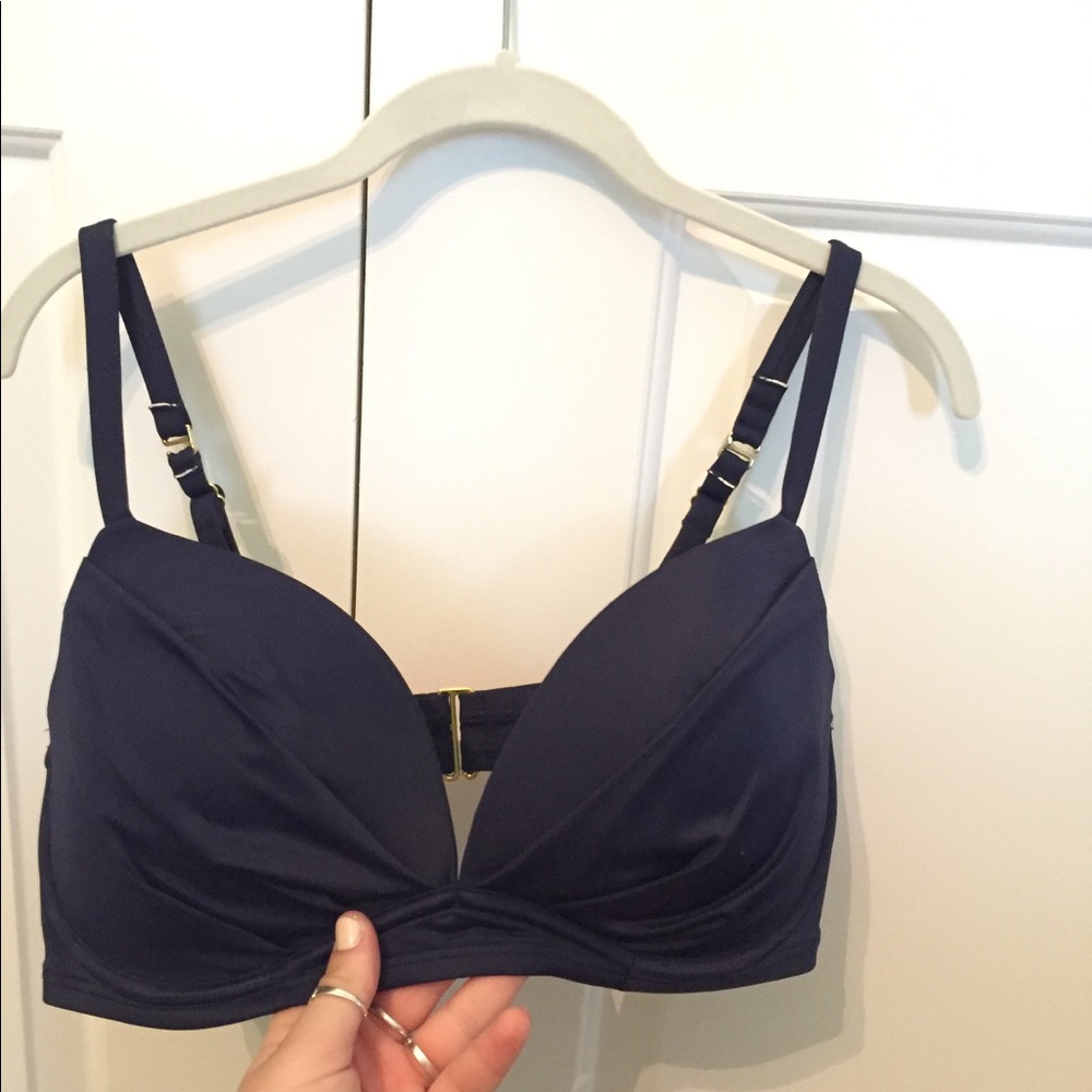 Navy Bikini Top 36DD