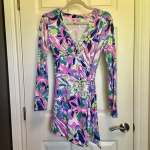 Tiki wrap romper- Multi Havin a Blast- Small