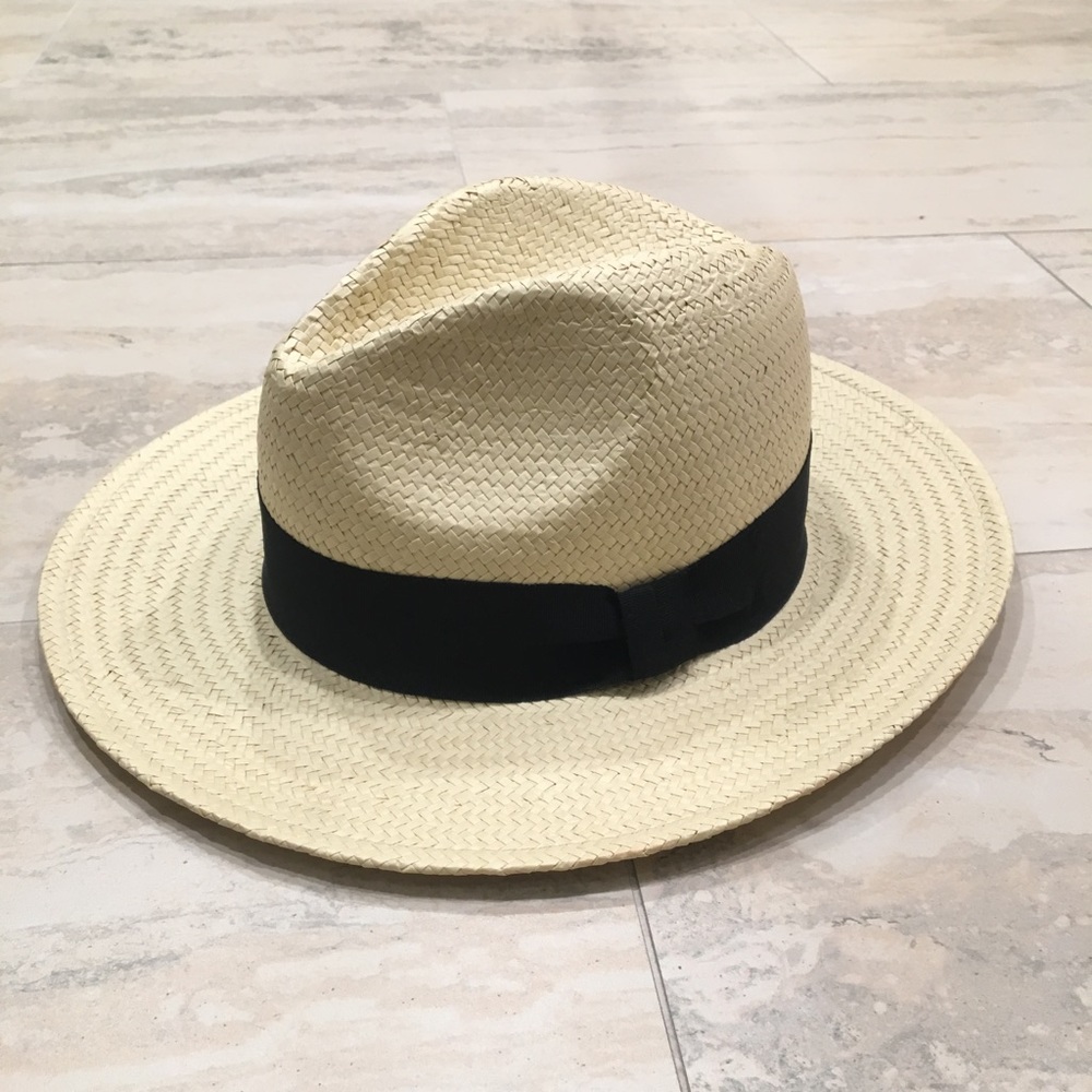 Straw large fedora