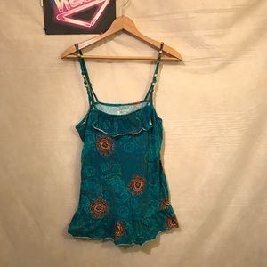 Summer Casual Women's Strap Blue Top Sz XL A1734