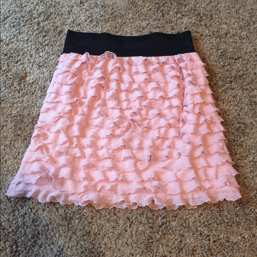 Pink tiered skirt -Express XS