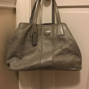 Coach gray handbag