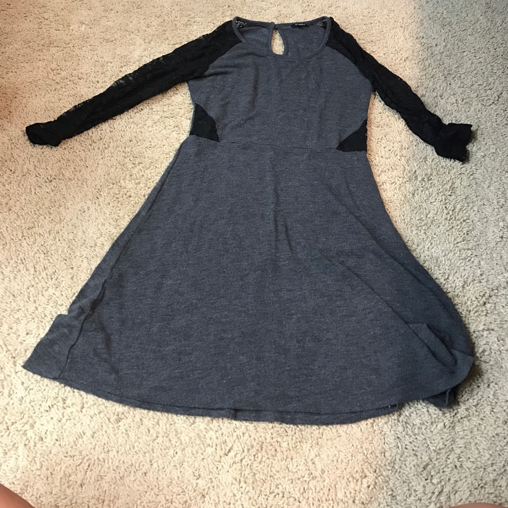 Grey & Black lace dress