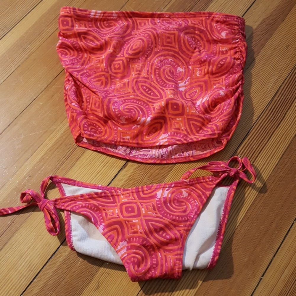 2 Bottoms One Bikini/Skirt Bottom