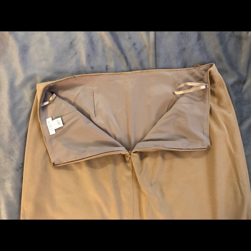 J.Crew Factory Size 4 Camel Colored Aline Skirt - image 8