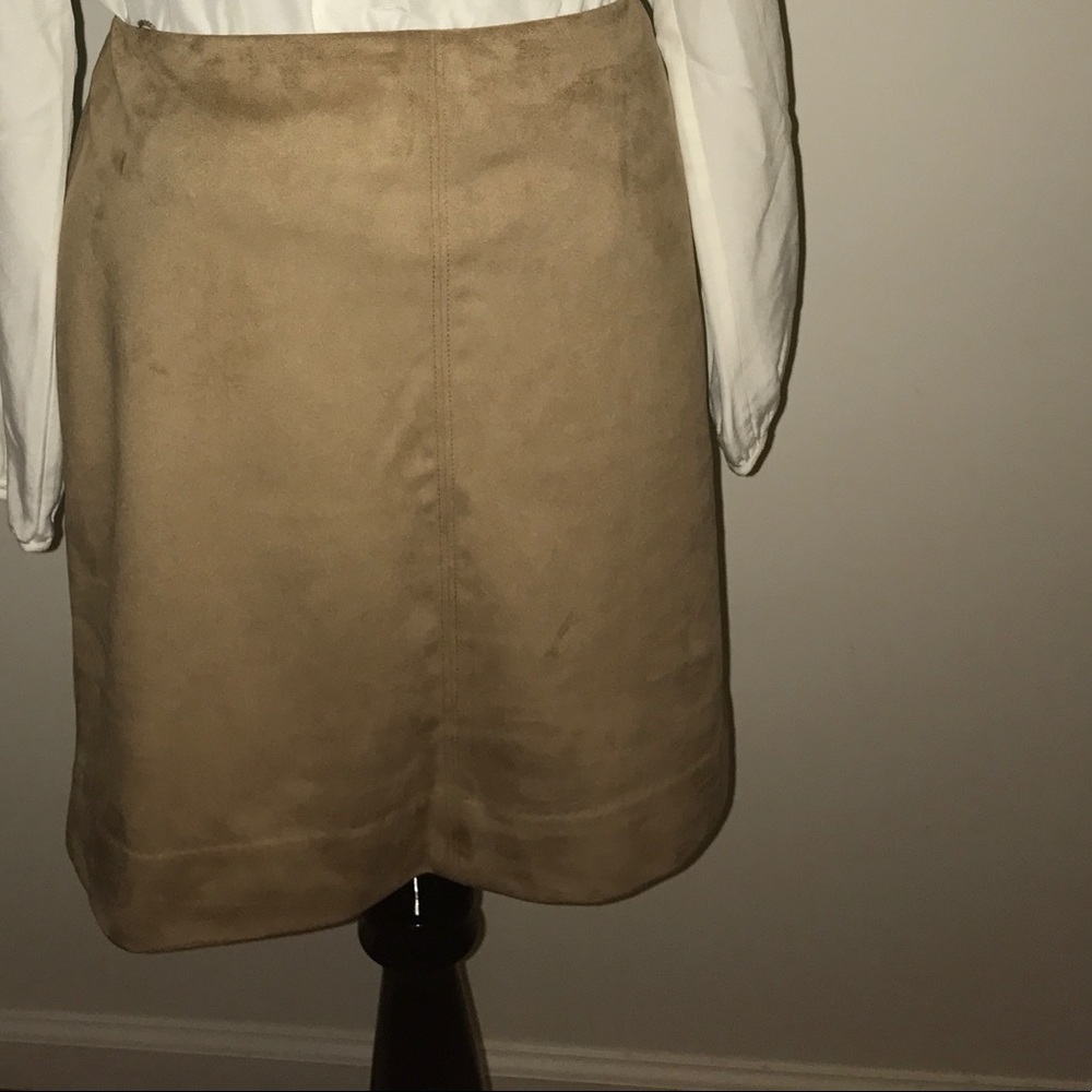 J.Crew Factory Size 4 Camel Colored Aline Skirt - image 3