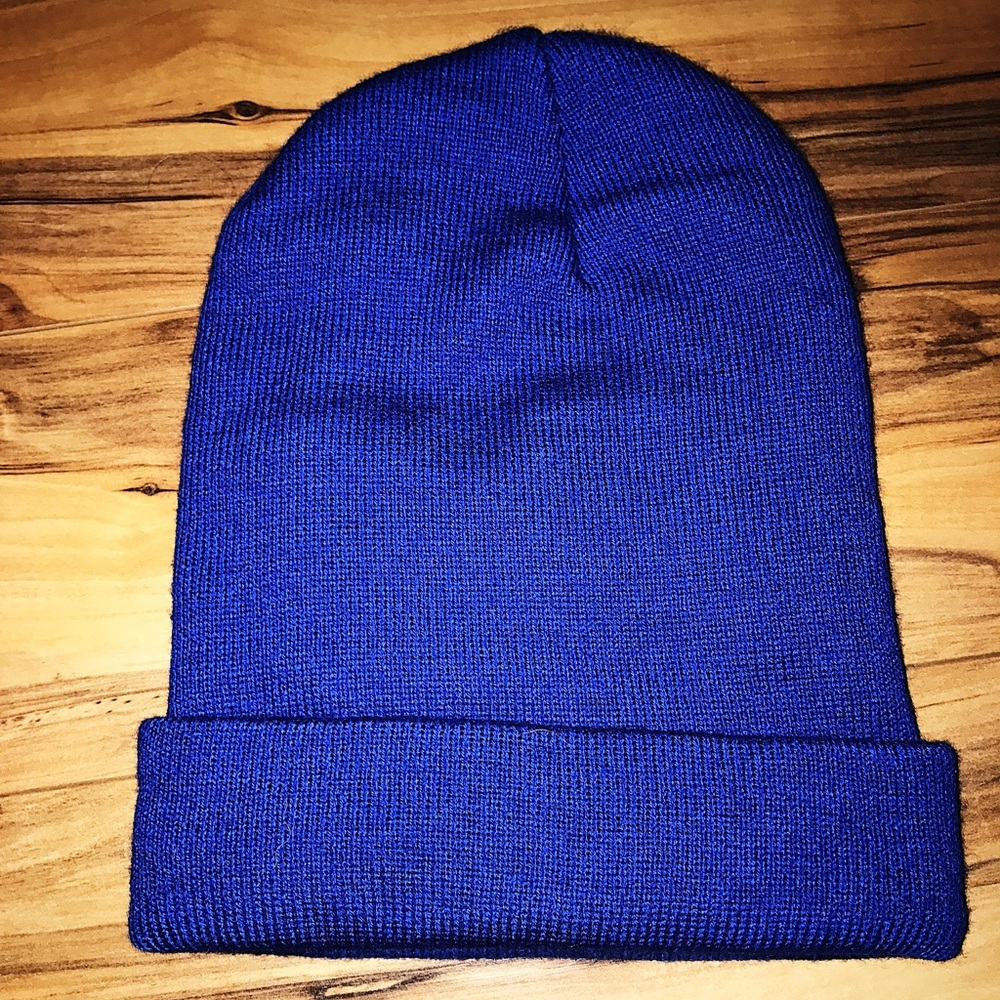 Blue beanie