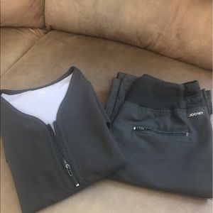 Jockey yoga medical scrubs.