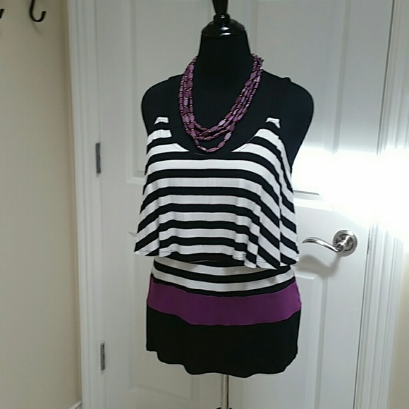 White House Black Market Tops - White House/Black Market over blouse tank