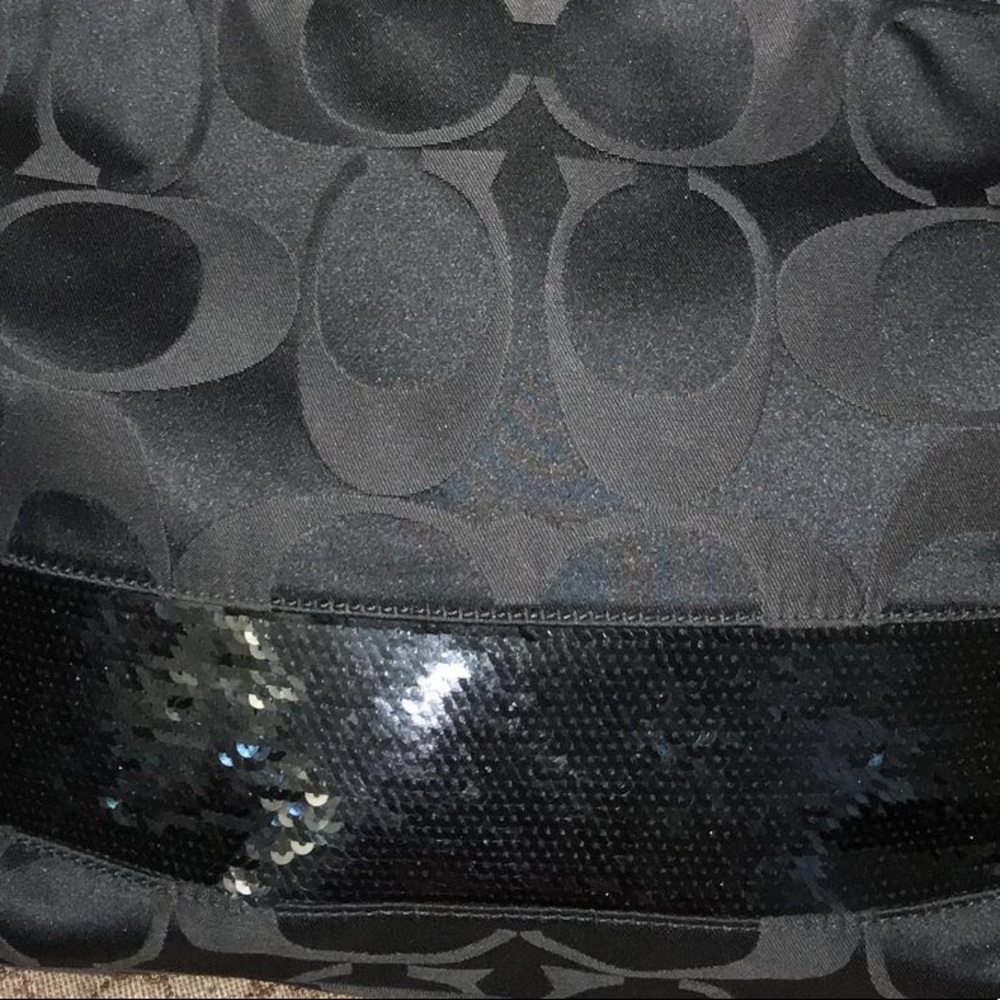 Authentic Small Coach Glittered Bag - image 4