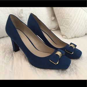Blue Suede Heels