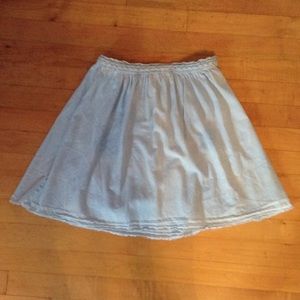 Light blue braided top skirt