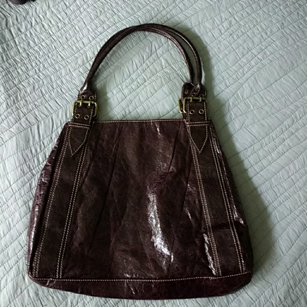 Rich plum handbag