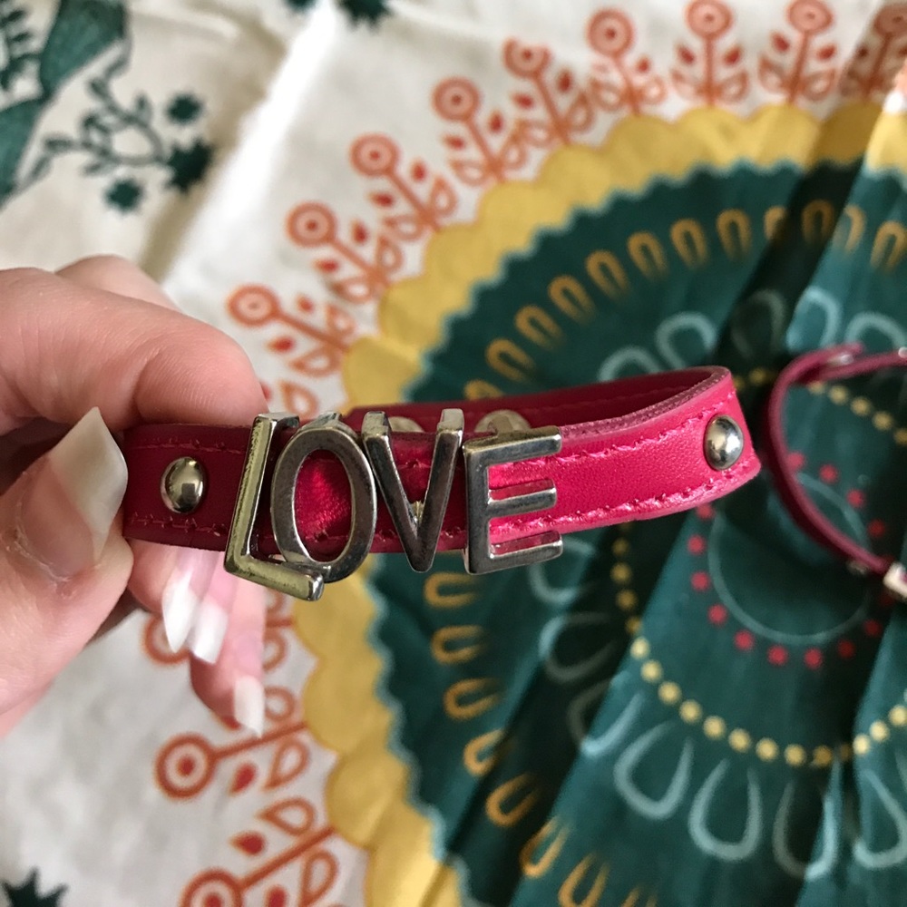 2 for $5 Pink Faux Leather Bracelets