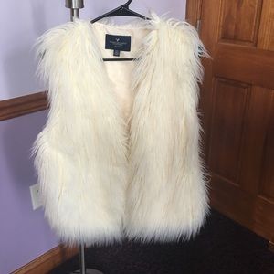 AE faux fur vest