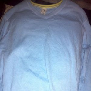 Old Navy Cashmere Blend Light Blue Vneck Sweater