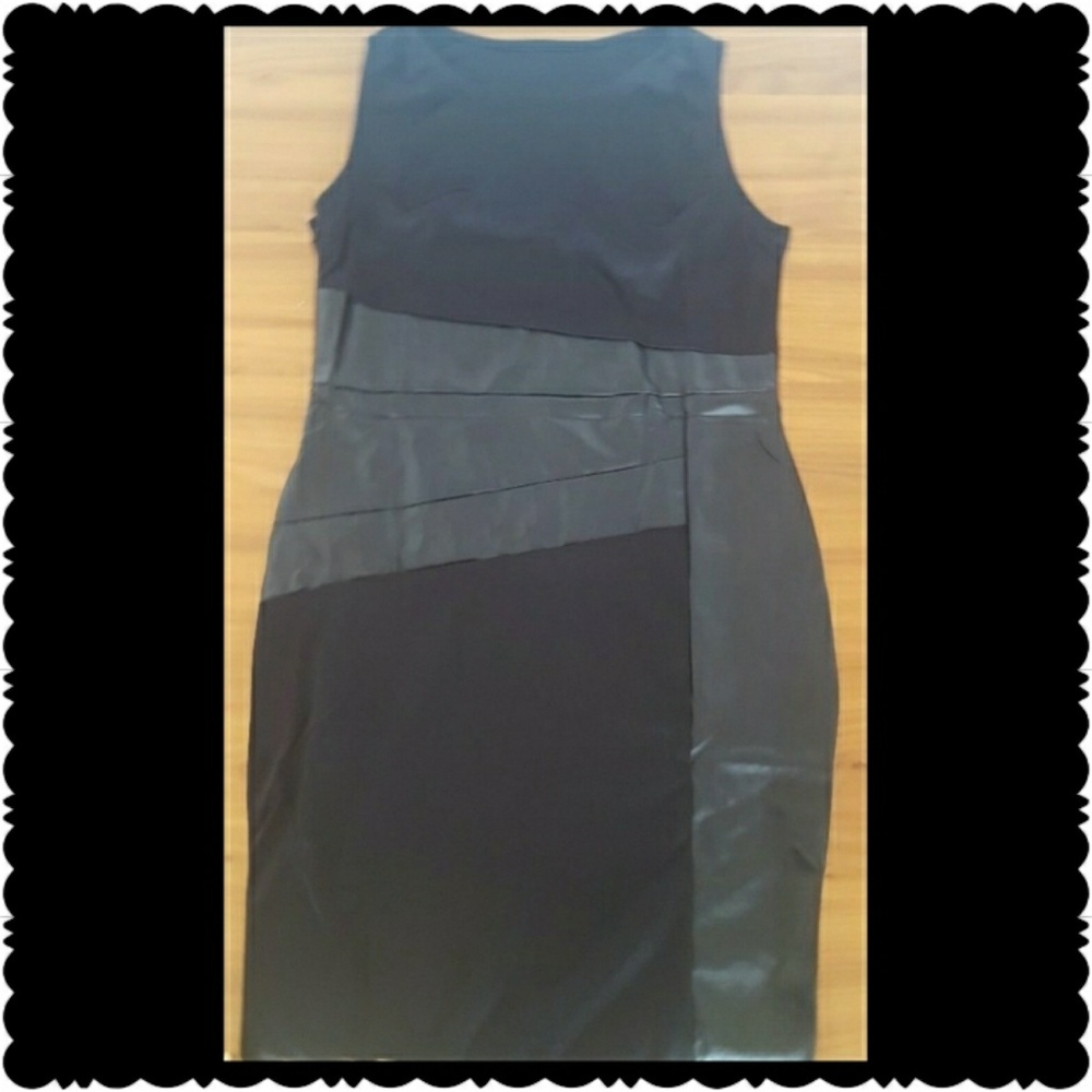 @avianas1226 ➡1 avail Black vegan leather dress - Picture 3 of 3