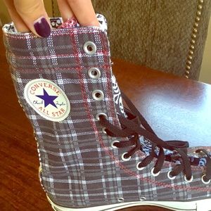 Converse Custom extra high tops