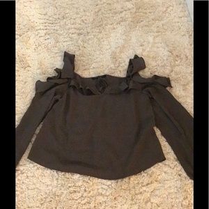 Army green thin long sleeve shirt. Never worn.