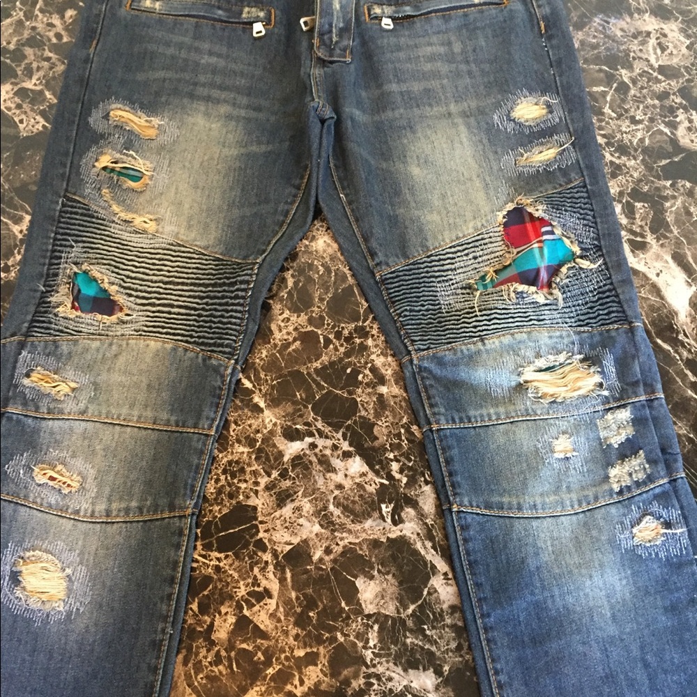biker denim