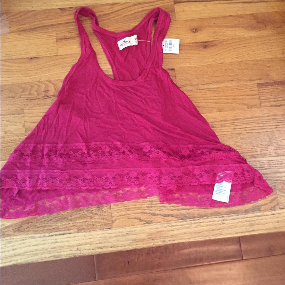Hollister lace crop top