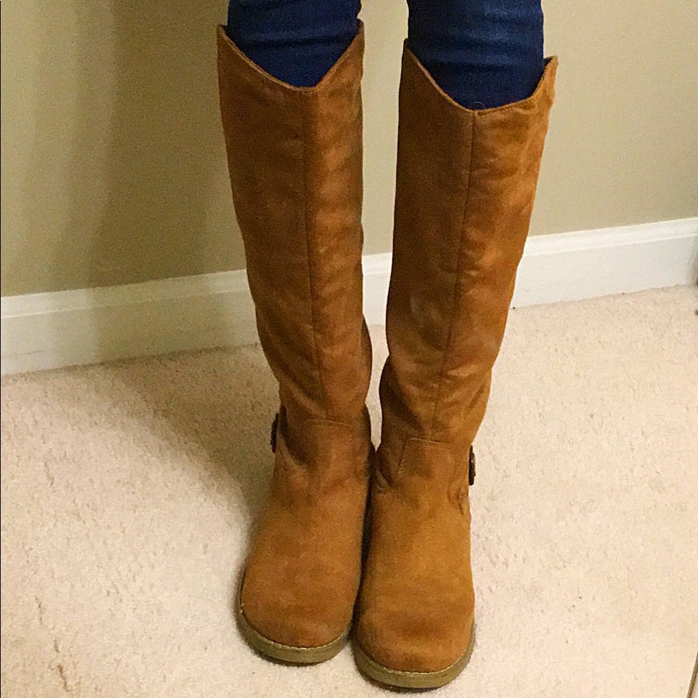 Tan Knee-High Boots