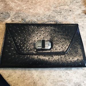 Black clutch purse