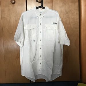 Men's Columbia PFG Button Down Short Sleeve Shirt