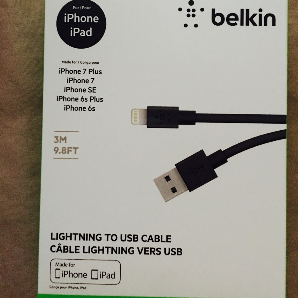 Apple charging cable 10ft