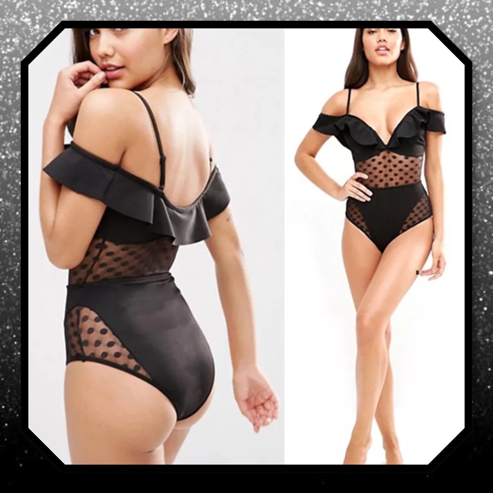 JUST IN 🆕 Sexy Pin Up Style One Pc Retro Swimsuit - Picture 2 of 6