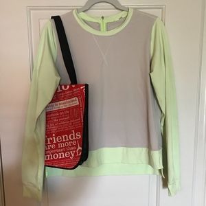 Lululemon Run Warm Up Crew Pullover zipper Sz 8