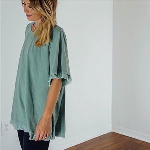 Mint oversized shirt