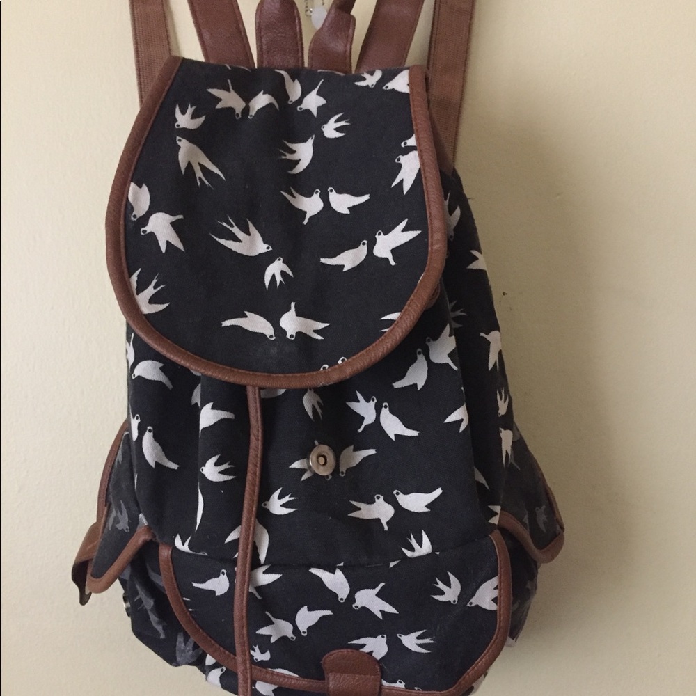Backpack (bird print)