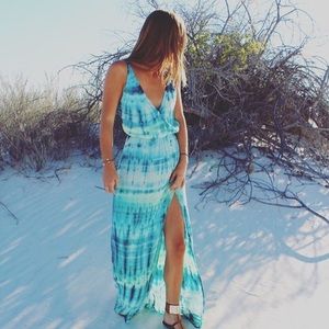 Blue life maxi dress