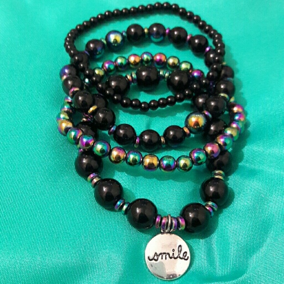 Handmade Jewelry - HANDMADE | "Smile" Galaxy Bracelet Set