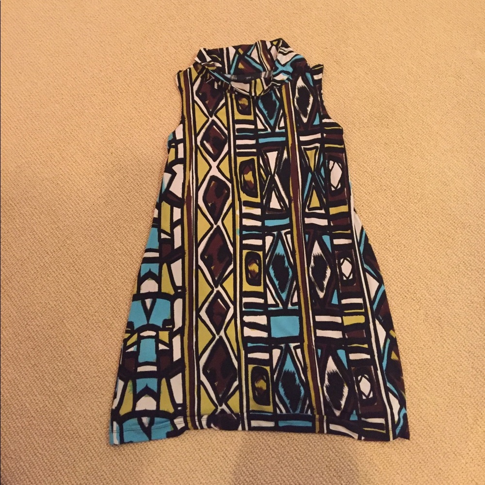Alfani geometric mini dress