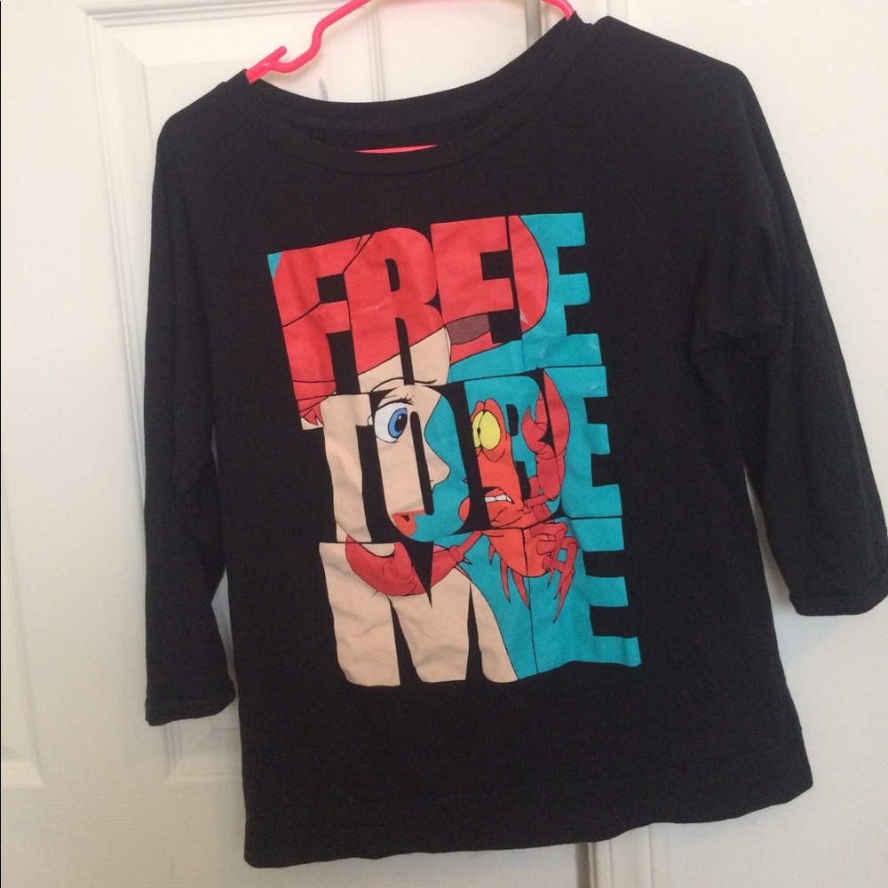 The little mermaid "free to be me" shirt