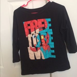 The little mermaid "free to be me" shirt