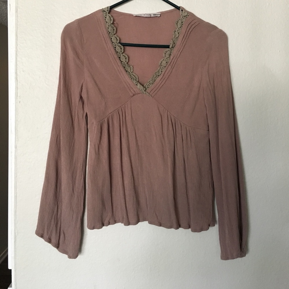Long belle sleeve top