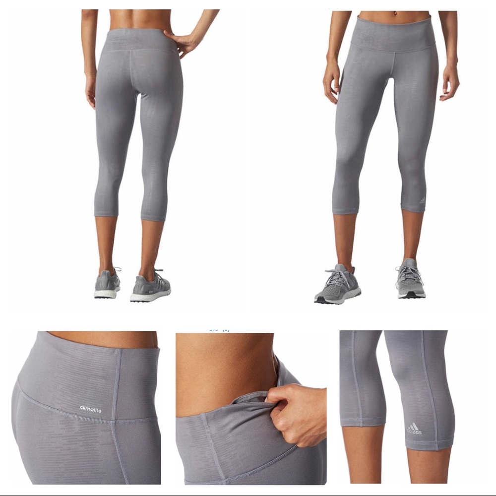 🚫SOLD.🚫 Adidas Climalite 3/4 workout pants NWT - Picture 3 of 8